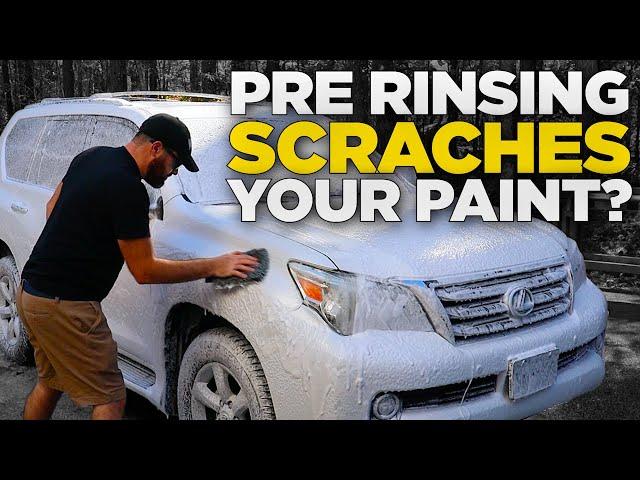 Is Pre-rinsing Damaging Your Paint? 