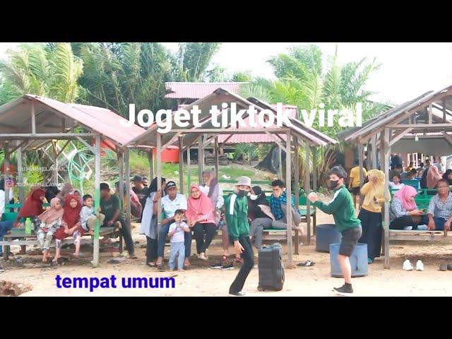 Joget tiktok tempat umum di pantai,ngakak habis