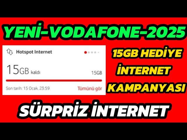 VODAFONE BEDAVA 15GB İNTERNET KAZANMAK!! VODAFONE BEDAVA İNTERNET KAZΑΝΜΑΚ!!! (2025-2025)