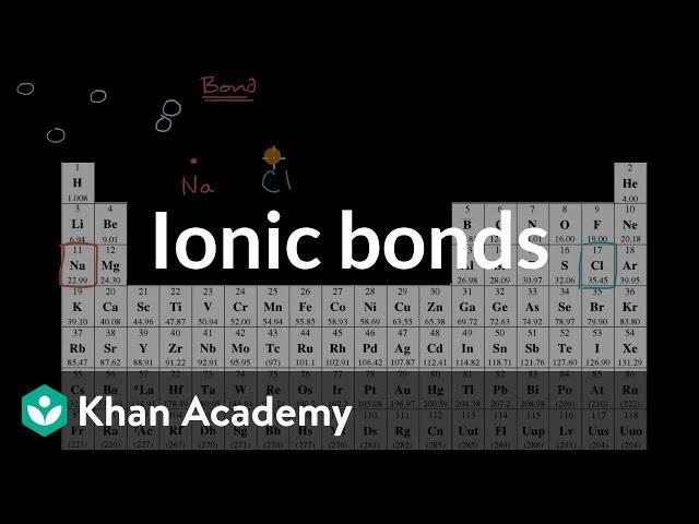 Ionic bonds | Molecular and ionic compound structure and properties | AP Chemistry | Khan Academy