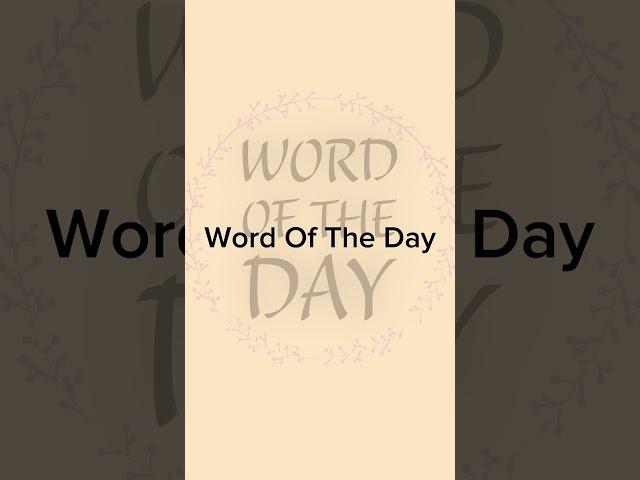 word of the day(day 11)