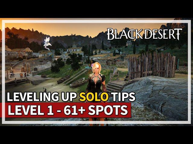 Fast EXP SOLO Leveling From 1 - 61+ Tips Guide | Black Desert