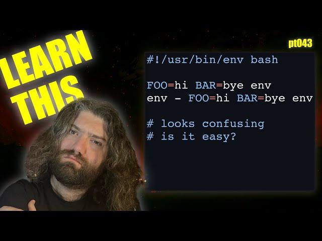 `env` in code - Using Environmental Variables in code - You Suck at Programming #043