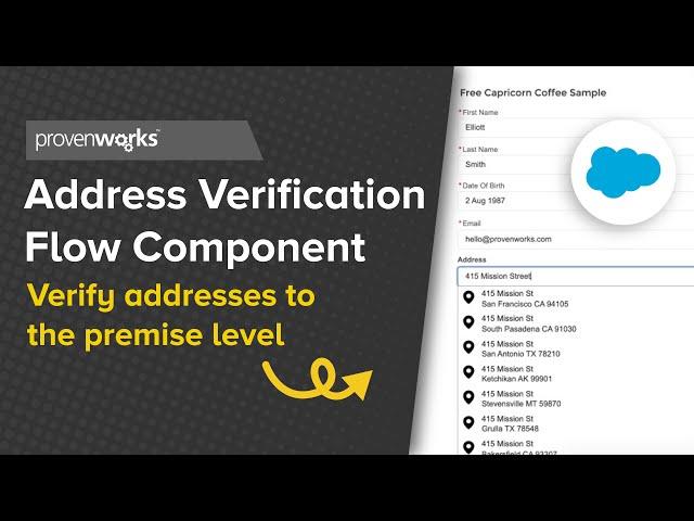 Address Verification Flow Component | Salesforce