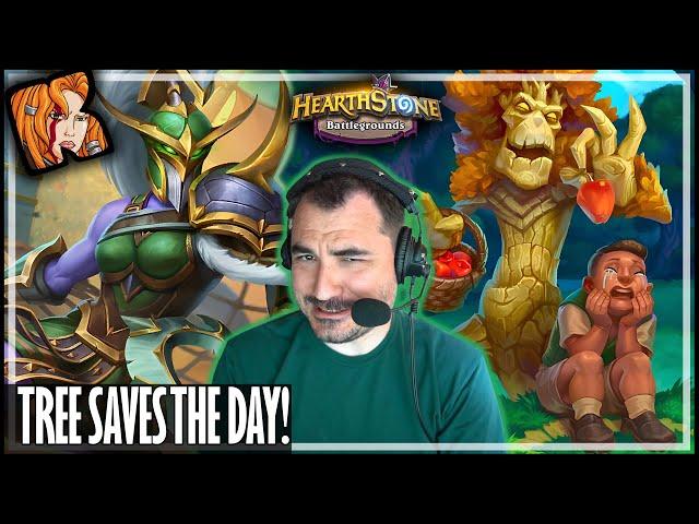 THE TREE SAVES THE DAY! - Hearthstone Battlegrounds