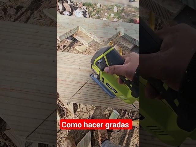 como hacer las gradas