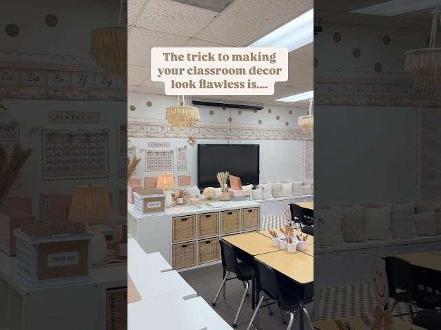 Teacher hack! Our best kept secret to making classroom decor look flawless is…….overlapping!