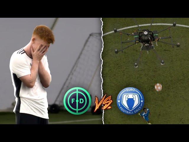 WE PLAYED FOOTBALL AGAINST A DRONE | FOOTBALL DAILY VS EURO FOOTBALL DAILY