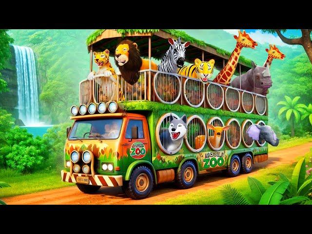 ZOO Truck | Wild Animals Transport Truck Mission   | Farm Friends Save the Day!