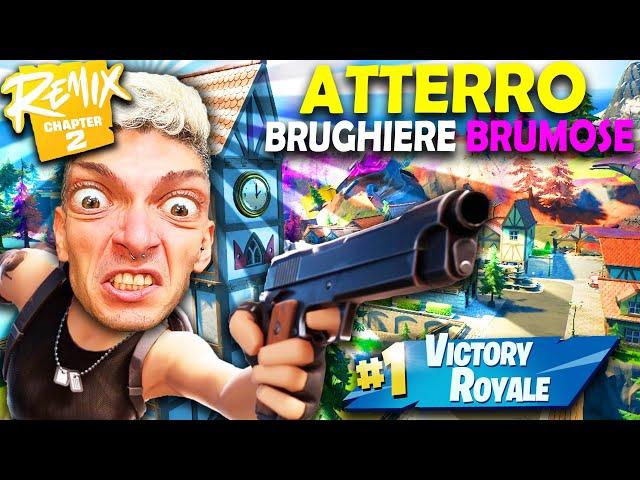 ATTERRO A BRUGHIERE BRUMOSE SU FORTNITE FINCHÈ NON VINCO UNA PARTITA !!