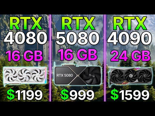 RTX 5080 vs RTX 4090 vs RTX 4080 - Test in 11 Games | 4K