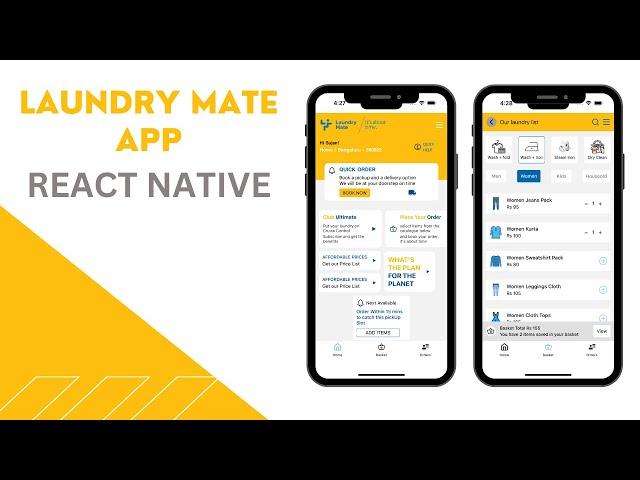  Let's build a full Stack Laundry Mate App with React Native using firebase