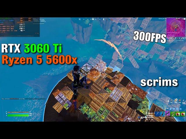 RTX 3060 Ti + Ryzen 5 5600x | Fortnite Endgame scrims | 300 FPS Cap  | 1920x1080 |