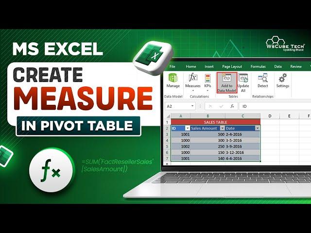 Measures in MS Excel Power Pivot | MS Excel full Course for Beginners to Advanced (2024 Edition)