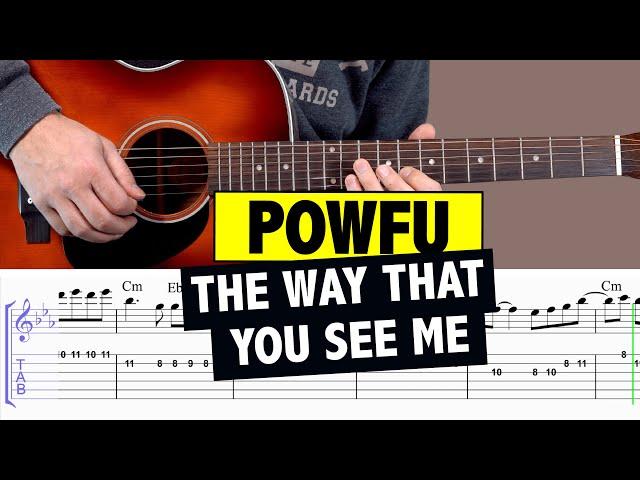 Powfu - The Way That You See Me // Easy Guitar Cover + TABS