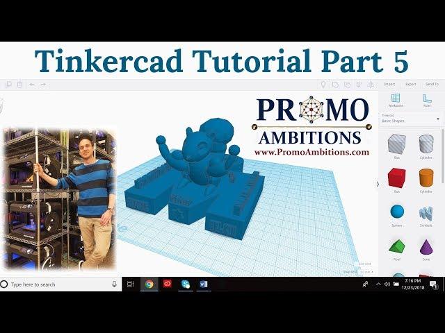 Tinkercad Tutorial Part 5 - (Circular Patterns and Slicing)