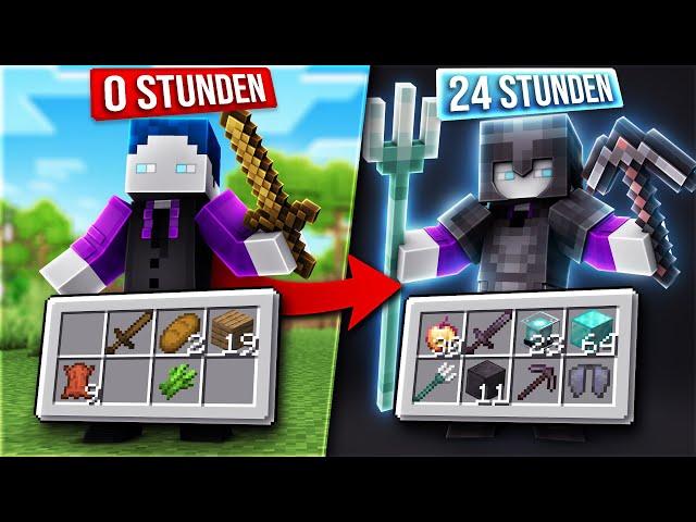 24 STUNDEN MINECRAFT AM STÜCK SPIELEN (WAS KANN ICH SCHAFFEN?)