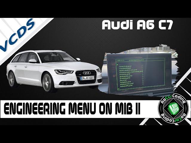 HOW TO ENABLE GREEN MENU ON MIB 2 | AUDI A6 C7 | #VCDSCODING | ENGINEERING MODE