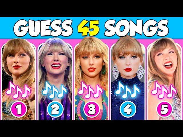 Guess Taylor Swift Songs  | Most Popular Music Quiz