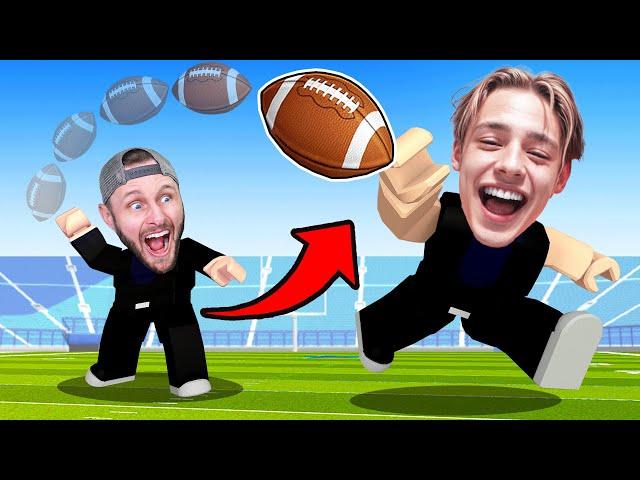 Playing Football with my SON in Roblox