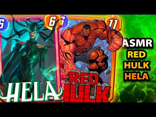 ASMR - Red Hulk Hela Deck: Marvel Snap Gameplay