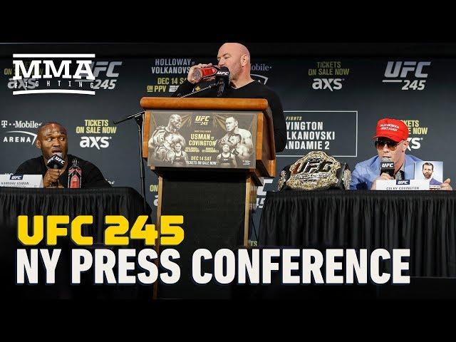 UFC 245: Usman vs. Covington Press Conference - MMA Fighting