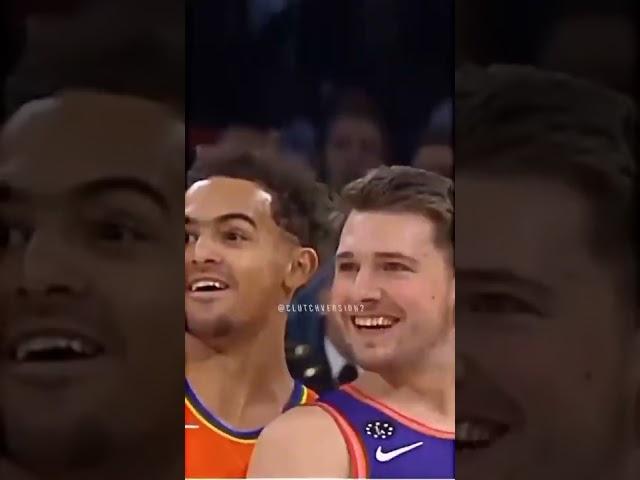 Never forget this WHOLESOME moment between Luka and Trae  #shorts