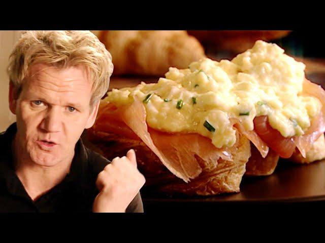 Christmas Scrambled Eggs and Smoked Salmon with Gordon Ramsay