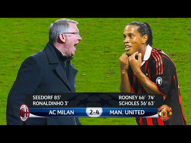 The Day Sir Alex Ferguson Made Ronaldinho Look Stupid