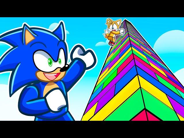 SONIC vs TAILS in Roblox GIANT JENGA!