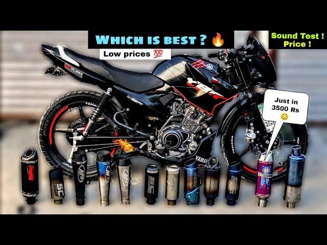 Best exhausts for Yamaha Ybr125 / Honda cb150F /  Suzuki GS 150 / Sound test  / Price 