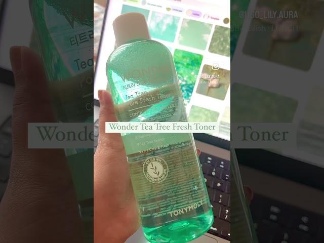 Wonder Tea Tree Pore Fresh Toner #aesthetics #skincare #skincareroutine #trending #tonymoly #toner