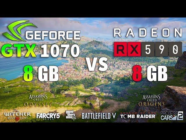 RX 590 vs GTX 1070 Test in 8 Games