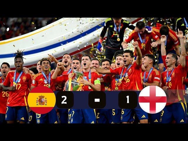 Spain x England | 2 - 1 | Extended Highlights And Goals | Euro Final 2024 |