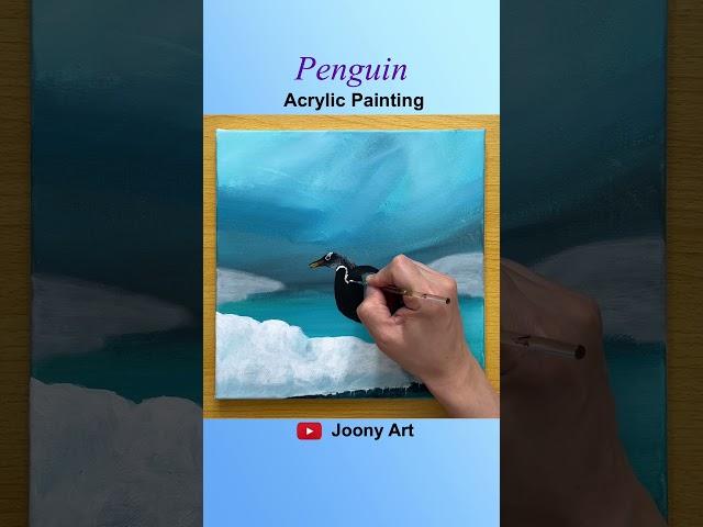 Cute Penguin / Acrylic Painting