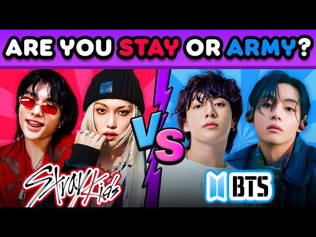 BTS vs STRAY KIDS: Are You an ARMY or STAY? ️ | KPOP QUIZ 2025