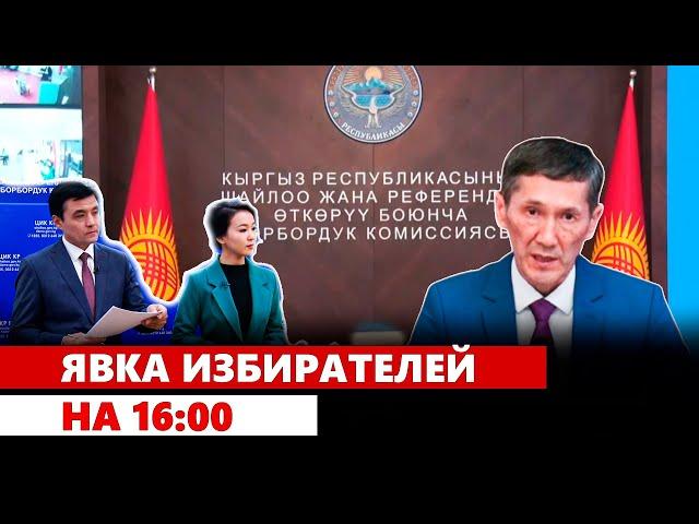 Явка избирателей на 16:00