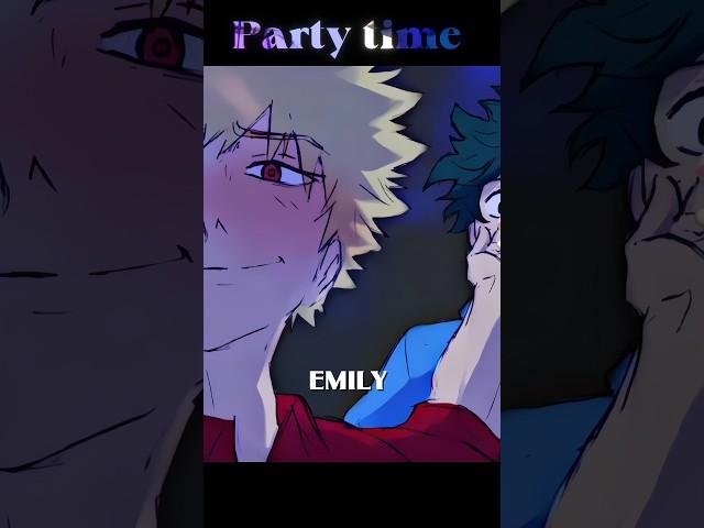 Party time🪩#anime #myheroacademia #mha #bnha #bakugou #deku #todoroki #bakudeku #memes #shorts