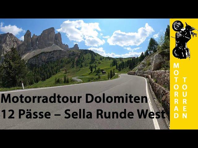 Dolomiten Italien – 12 Pässe mit dem Motorrad Sellajoch Grödnerjoch Karerpass Lavazé Valles