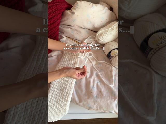 #crochet stitch that’s warm, stretchy, and not see-through! what do you think? #craft