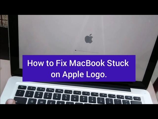 how to fix a mac laptop stuck on a boot screen