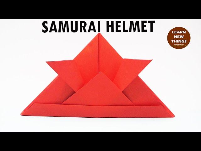 How to Make a Samurai Helmet | Easy Origami | Paper Craft For Beginners