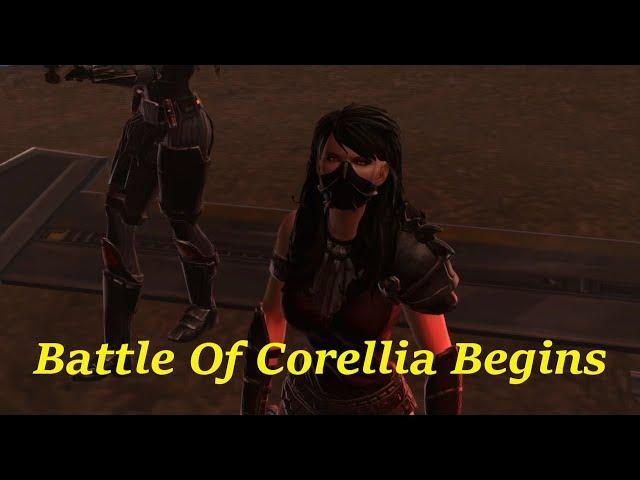 Star Wars The Old Republic - Onslaught Battle Of Corellia Begins!