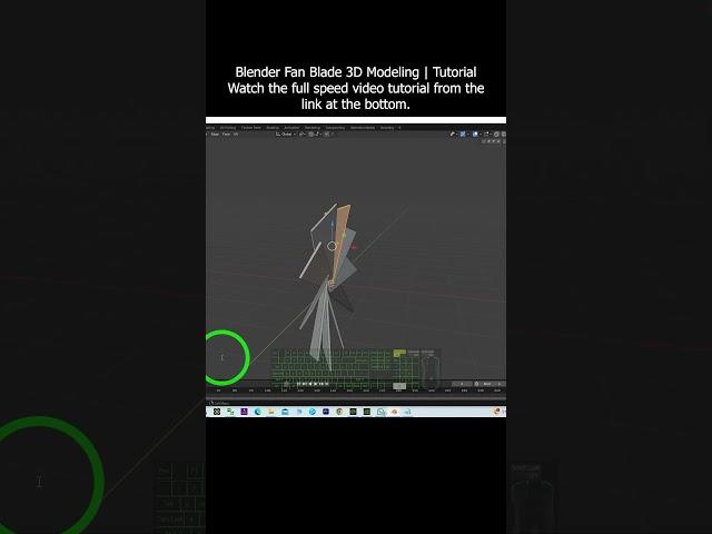 Blender Fan Blade 3D Modeling | Tutorial #blender #fanblade #fan