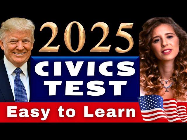 New U.S. Citizenship Test 2025, USCIS 1 to 100 Civics Test Questions and Answers, Ciudadania, Trump