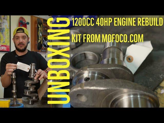 Volkswagen air-cooled 1200cc VW Engine rebuild  (unboxing 1200cc 40hp rebuild kit from MOFOCO.com