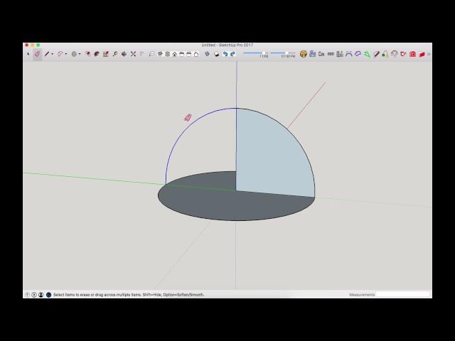 Sketchup  creating a dome the easy way