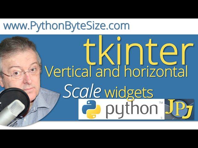 Vertical and horizontal tkinter Scale widgets