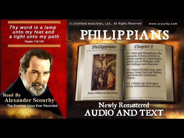 50 | Book of Philippians | Read by Alexander Scourby | AUDIO & TEXT | FREE on YouTube | GOD IS LOVE!