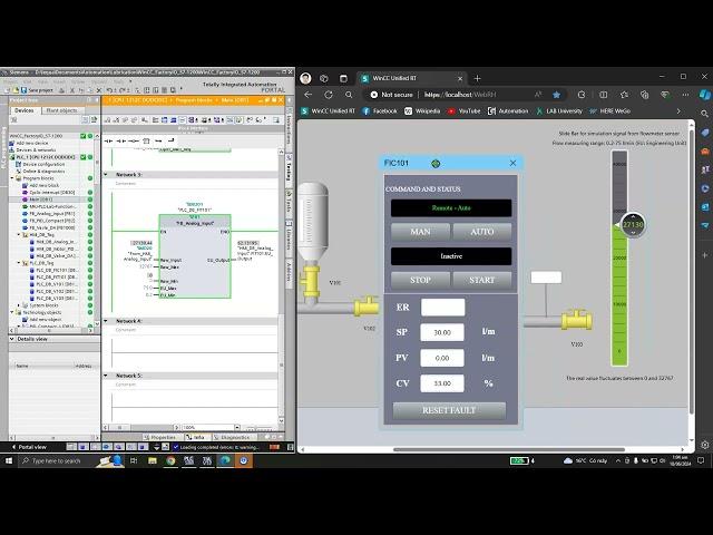 Siemen TIA Portal v17 + WinCC Unified: Function Block and Faceplate for PID Motor Part 1/2